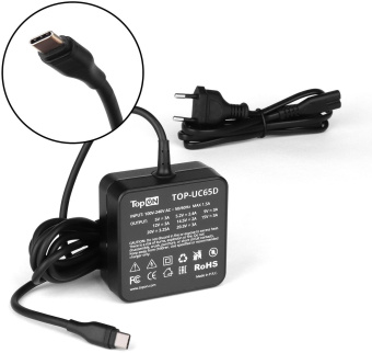 Блок питания TopON TOP-UC65D 65W 5V-20.3V 3.25A от бытовой электросети от магазина РЭССИ