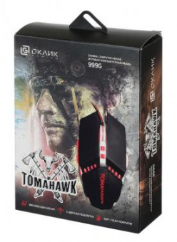 Мышь Оклик 999G TOMAHAWK черный/серебристый оптическая (3200dpi) USB (8but) от магазина РЭССИ