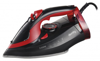 Утюг Domfy DSC-EI502 2400Вт черный/красный от магазина РЭССИ