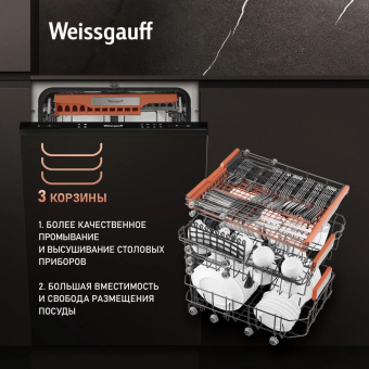 Посудомоечная машина встраив. Weissgauff BDW 4535 узкая от магазина РЭССИ