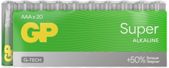 Батарея GP Super Alkaline 24AA21-2CRSWC20 AAA (20шт) спайка от магазина РЭССИ