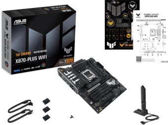 Материнская плата Asus TUF GAMING X870-PLUS WIFI SocketAM5 AMD X870 4xDDR5 ATX AC`97 8ch(7.1) 2.5Gg RAID+HDMI от магазина РЭССИ