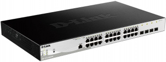 Коммутатор D-Link DGS-1210-28MP/ME/B 24G 4SFP 24PoE 370W управляемый от магазина РЭССИ