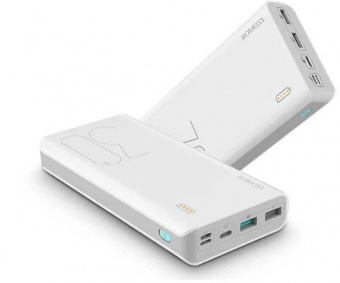 Мобильный аккумулятор Romoss Sense 8+ 30000mAh QC 3A белый от магазина РЭССИ