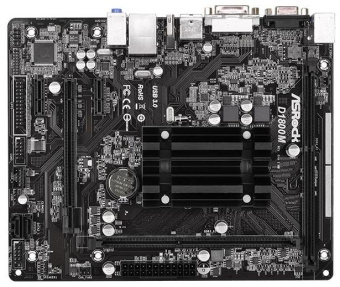 Материнская плата Asrock D1800M mATX AC`97 6ch(5.1) GbLAN+VGA+DVI+HDMI от магазина РЭССИ