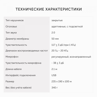 Наушники с микрофоном GMNG HS-L510G черный 2.1м мониторные оголовье (1562533) от магазина РЭССИ