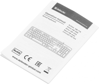 Клавиатура Defender Concept HB-164 черный USB Multimedia (45164) от магазина РЭССИ