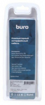Кабель аудио-видео Buro HDM 2.0 HDMI (m)/HDMI (m) 1.8м. Позолоченные контакты черный (BHP RET HDMI18-2) от магазина РЭССИ
