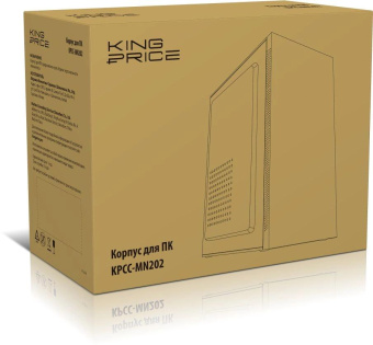 Корпус KingPrice KPCC-MN202 черный без БП mATX 1x80mm 1x120mm 2xUSB2.0 audio от магазина РЭССИ