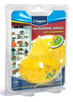 Поглотитель запаха для холодильников Topperr Лимон 100гр (3108) от магазина РЭССИ