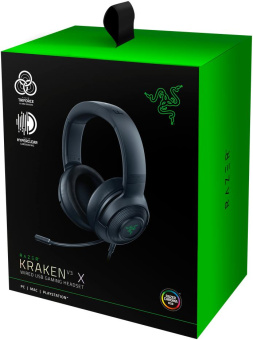 Наушники с микрофоном Razer Kraken V3 X черный 1.8м мониторные оголовье (RZ04-03750300-R3M1) от магазина РЭССИ