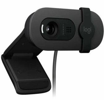 Камера Web Logitech Brio 105 графитовый 2Mpix (1920x1080) USB2.0 с микрофоном для ноутбука (960-001590) от магазина РЭССИ