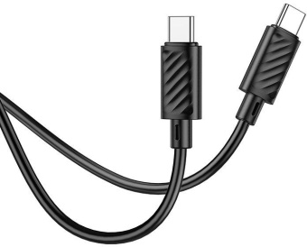 Кабель Hoco X88 Gratified X88 GRATIFIED 60W USB Type-C (m)-USB Type-C (m) 1м черный коробка от магазина РЭССИ