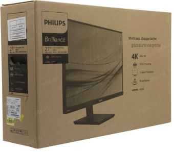 Монитор Philips 27" 279P1 черный IPS LED 4ms 16:9 HDMI M/M матовая HAS Piv 1000:1 350cd 178гр/178гр 3840x2160 60Hz DP UHD 4.78кг от магазина РЭССИ