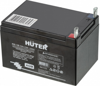 Батарея аккумуляторная Huter 64/1/23 12В 12Ач SLA от магазина РЭССИ