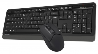 Клавиатура + мышь A4Tech Fstyler FG1012 клав:черный/серый мышь:черный USB беспроводная Multimedia (FG1012 BLACK) от магазина РЭССИ