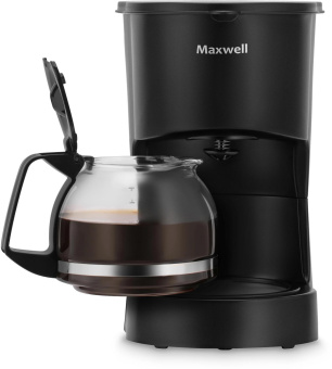 Кофеварка капельная Maxwell MW-1657 BK 600Вт черный от магазина РЭССИ
