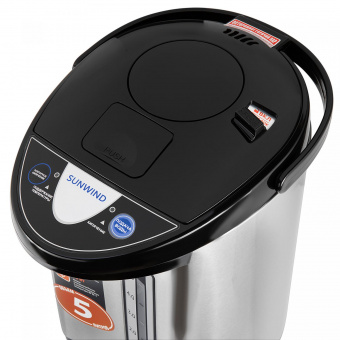 Термопот SunWind SUN-TP-3 5л. 800Вт черный/серебристый от магазина РЭССИ