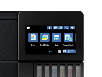 МФУ струйный Epson L8180 (C11CJ21403/402/504/502) A3 Duplex Net WiFi черный от магазина РЭССИ