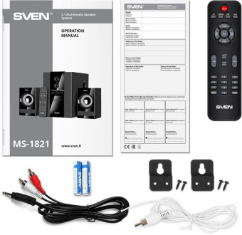 Колонки Sven MS-1821 2.1 черный 40Вт BT от магазина РЭССИ