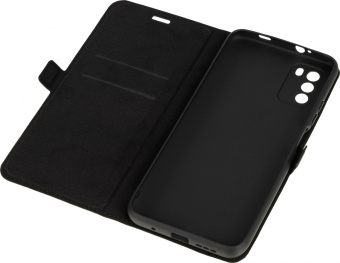 Чехол (флип-кейс) DF для Xiaomi Poco M3 poFlip-03 черный (DF POFLIP-03 (BLACK)) от магазина РЭССИ