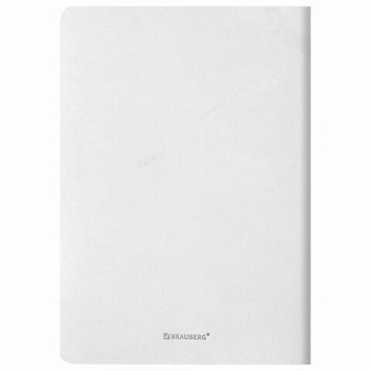Тетрадь BRAUBERG RAINBOW A5 147x210 мм 48 листов сшивка клетка кожзам SoftTouch белый 403881 от магазина РЭССИ