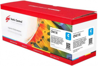 Картридж лазерный Static Control 002-01-SF411X CF411X голубой (5000стр.) для HP CLJ Pro M452dn/ M452dw/M477fdn/M477fdw от магазина РЭССИ