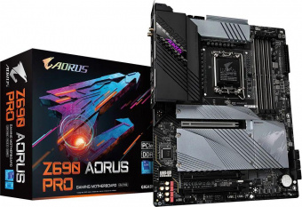 Материнская плата Gigabyte Z690 AORUS PRO Soc-1700 Intel Z690 4xDDR5 ATX AC`97 8ch(7.1) 2.5Gg RAID+DP от магазина РЭССИ