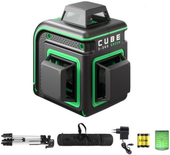 Лазерный уровень ADA Cube 3-360 GREEN Professional Edition А00573 от магазина РЭССИ