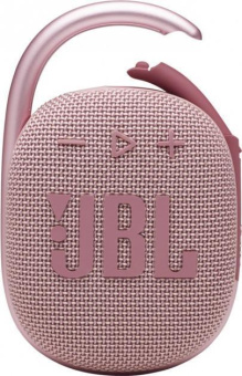 Колонка порт. JBL Clip 4 розовый 5W 1.0 BT 15м 500mAh (JBLCLIP4PINK) от магазина РЭССИ