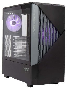 Корпус Hiper CC BG черный без БП ATX 1x120mm 3x140mm 2xUSB3.0 audio bott PSU от магазина РЭССИ