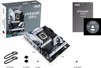 Материнская плата Asus PRIME Z690-A Soc-1700 Intel Z690 4xDDR5 ATX AC`97 8ch(7.1) 2.5Gg RAID+HDMI+DP от магазина РЭССИ