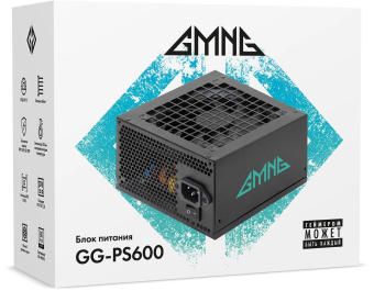 Блок питания GMNG ATX 600W GG-PS600 80+ (20+4pin) APFC 120mm fan 6xSATA RTL от магазина РЭССИ