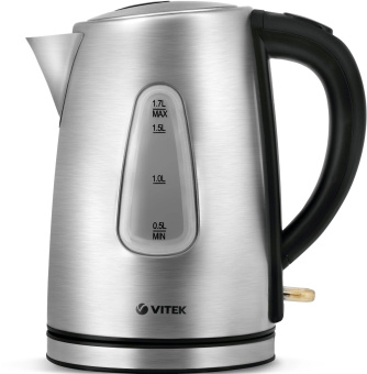 Чайник электрический Vitek VT-7007 1.7л. 2200Вт сталь корпус: металл/пластик от магазина РЭССИ