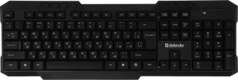 Клавиатура + мышь Defender Jakarta C-805 клав:черный мышь:черный USB беспроводная Multimedia (45804) от магазина РЭССИ