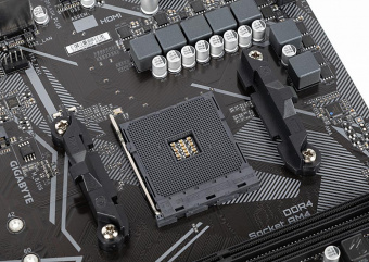 Материнская плата Gigabyte A520M S2H Soc-AM4 AMD A520 2xDDR4 mATX AC`97 8ch(7.1) GbLAN RAID+VGA+DVI+HDMI от магазина РЭССИ