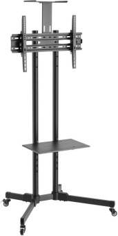 Подставка для телевизора Ultramounts UM262 черный 37"-75" макс.50кг напольный мобильный от магазина РЭССИ