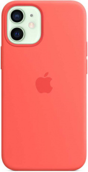 Чехол (клип-кейс) Apple для Apple iPhone 12 mini Silicone Case with MagSafe розовый цитрус (MHKP3ZE/A) от магазина РЭССИ