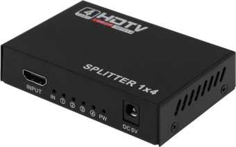 Сплиттер аудио-видео Premier 5-872-4 HDMI (f)/4xHDMI (f) черный от магазина РЭССИ