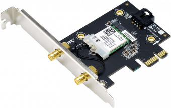 Сетевой адаптер WiFi + Bluetooth Asus PCE-AX1800 AX1800 PCI Express (ант.внеш.съем) 2ант. от магазина РЭССИ