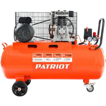 Компрессор поршневой Patriot PTR 100-440I масляный 440л/мин 100л 2200Вт оранжевый от магазина РЭССИ