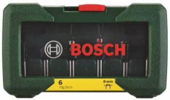Набор фрез по дер. Bosch 6 НМ-SET (2607019463) d(посад.)=8мм (фрезеры) от магазина РЭССИ