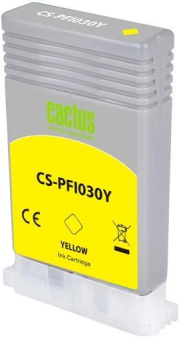 Картридж струйный Cactus CS-PFI030Y PFI-030Y желт.пигм. (55мл) для Canon imagePROGRAF TA-20/30 от магазина РЭССИ