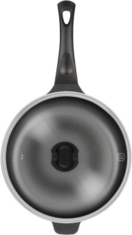 Сотейник Rondell Schwarz RDA-1682 d=28см (с крышкой) черный от магазина РЭССИ
