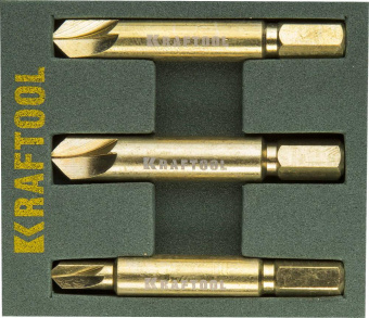 Набор экстракторов поврежденного крепежа KRAFTOOL 3 шт 26770-H3 от магазина РЭССИ