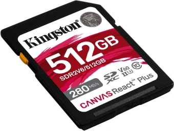 Флеш карта SDXC 512GB Kingston SDR2V6/512GB Canvas React Plus w/o adapter от магазина РЭССИ