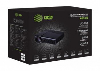 Проектор Cactus CS-PRO.09B.WXGA-W LCD 3000Lm (1280x720) 2000:1 ресурс лампы:50000часов 2xUSB typeA 2xHDMI 4.7кг от магазина РЭССИ