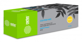 Картридж лазерный Cactus CS-PH6140C 106R01481 голубой (2000стр.) для Xerox Phaser 6140 от магазина РЭССИ