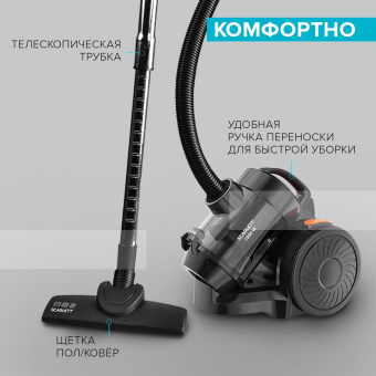 Пылесос Scarlett SC-VC80C65 1800Вт черный от магазина РЭССИ