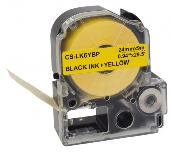 Картридж ленточный Cactus CS-LK6YBP черный для Epson LW700/LW600P/LW1000P/Z700/Z900 от магазина РЭССИ